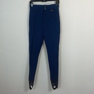 Vintage Edelweiss wool blend skiwear stirrup snow pants women size 10